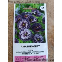 Мак самосейка Amazing Grey голубой